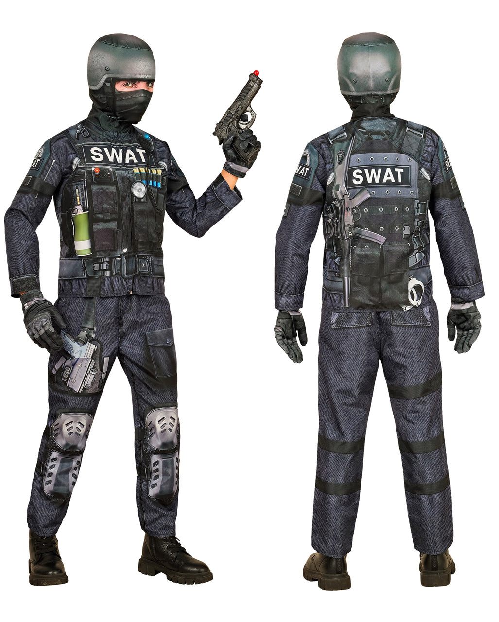 S.W.A.T. Sofort-Kinderkostüm mit Maske
