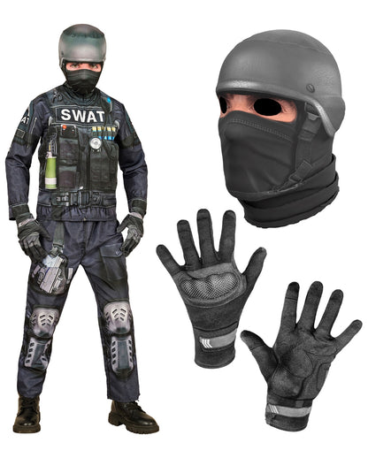 S.W.A.T. Sofort-Kinderkostüm mit Maske