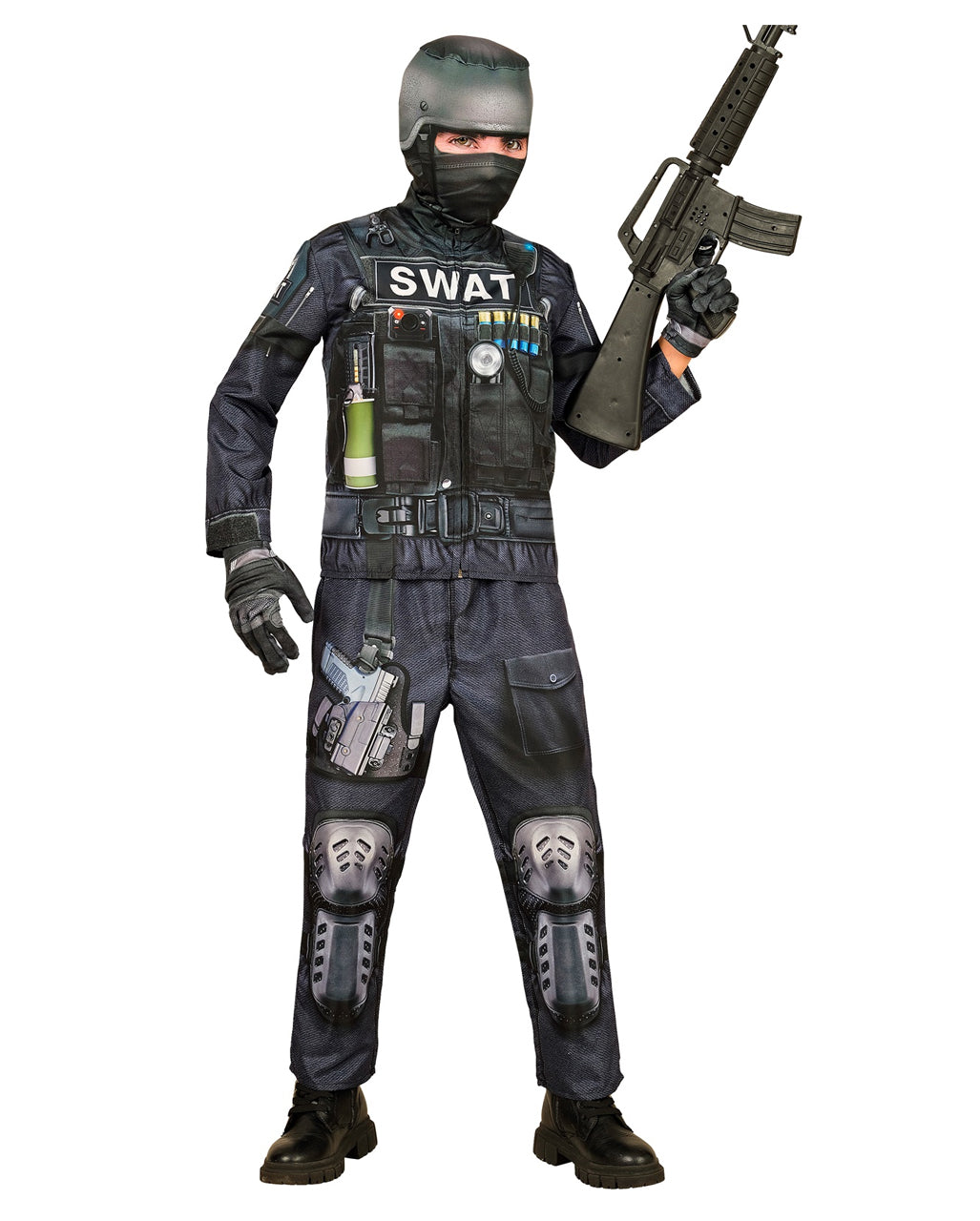 S.W.A.T. Sofort-Kinderkostüm mit Maske