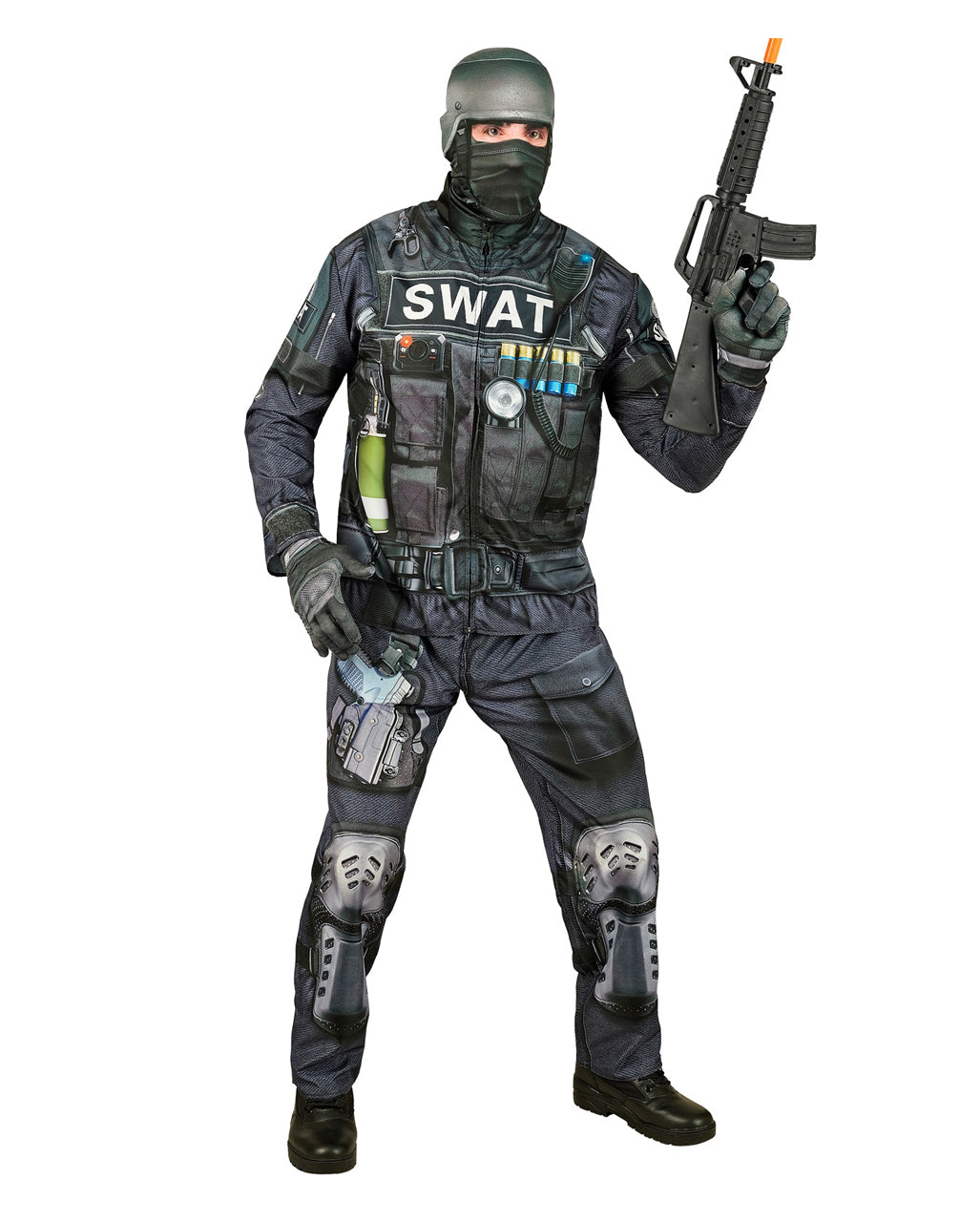 S.W.A.T. Schnellkostüm mit Maske