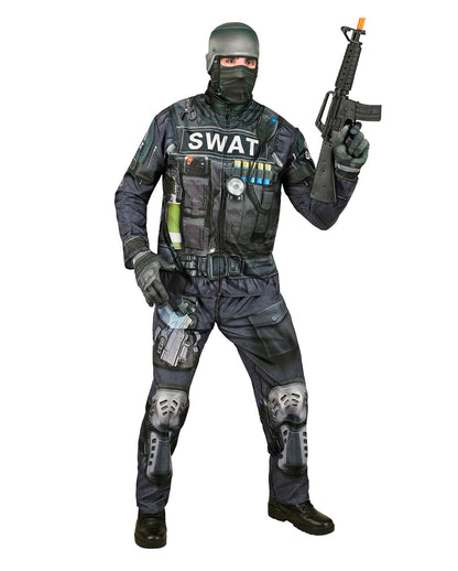 S.W.A.T. Schnellkostüm mit Maske