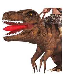 T-Rex Aufsitz Kostüm zum Aufblasen