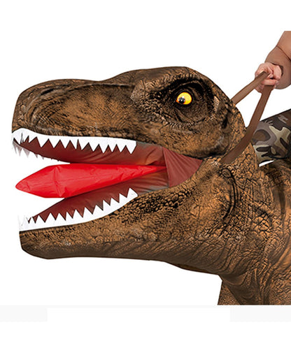 T-Rex Aufsitz Kostüm zum Aufblasen