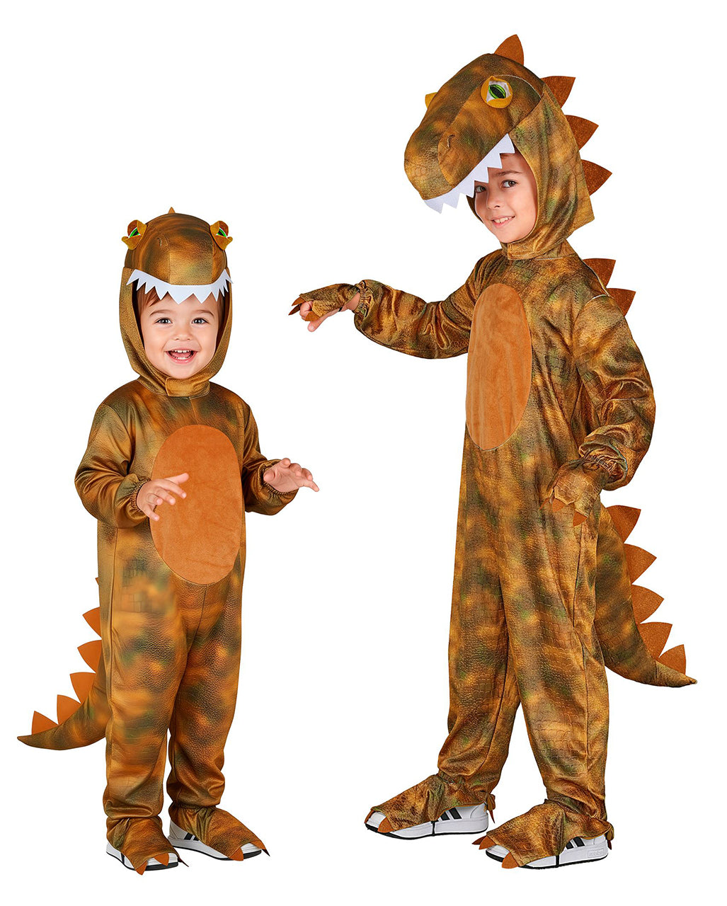 T-Rex Jumpsuit Kinder Kostüm mit Mütze