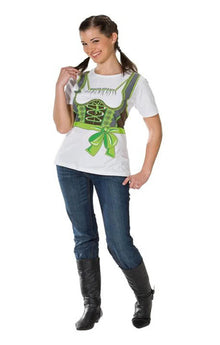 T-Shirt Dirndl grün XL