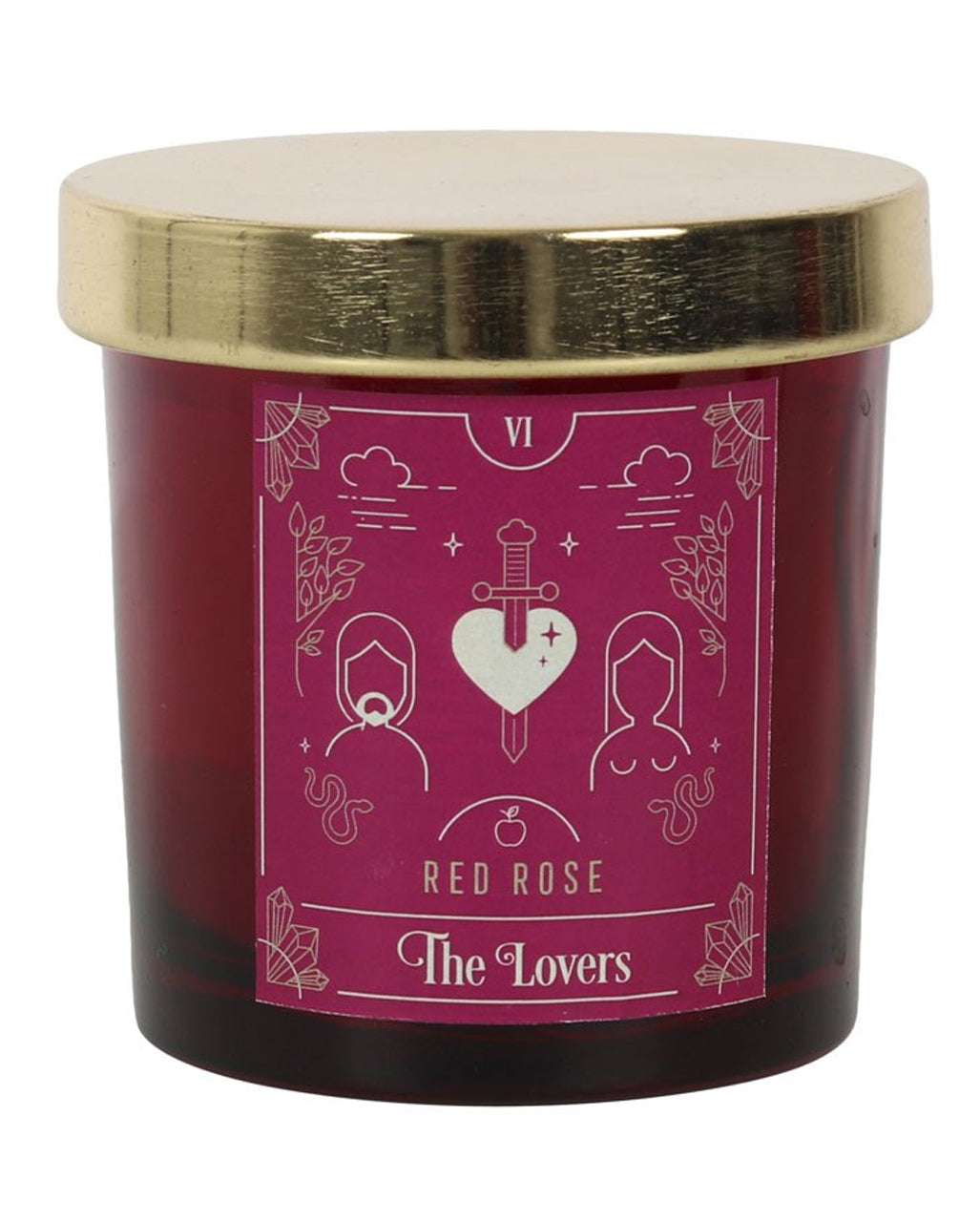 "The Lovers" Tarot Kerze
