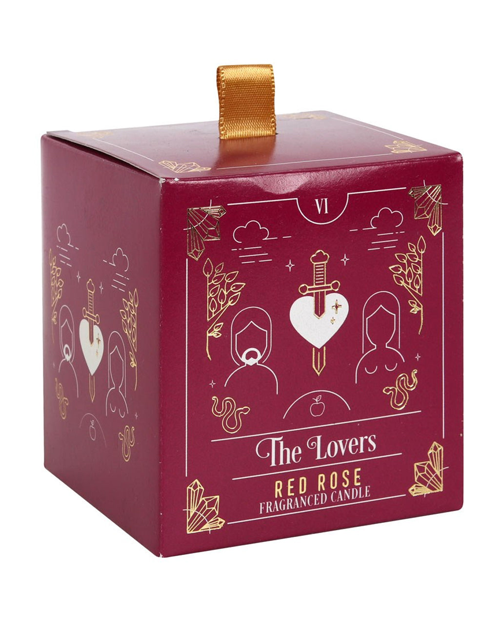 "The Lovers" Tarot Kerze