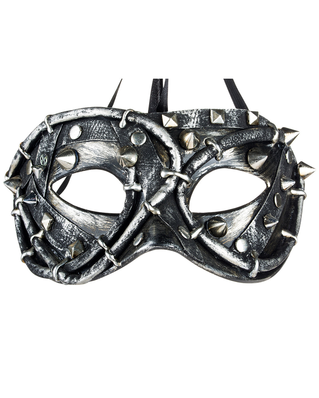 Techno Rose Steampunk Eye Mask With Studs