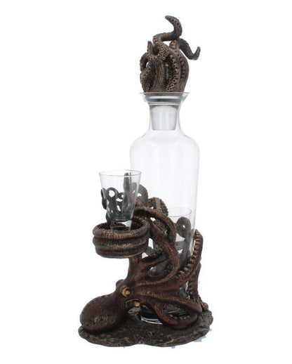 Oktopus Temptation Flaschen & Schnapsglashalter 40cm