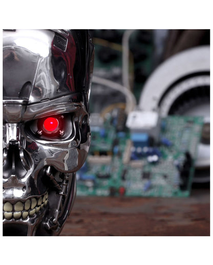 Terminator 2 T-800 Schädel Wandskulptur