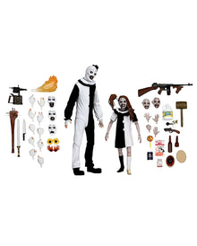 Terrifier 2 Art The Clown & Little Pale Girl NECA Actionfigur 17,5 cm