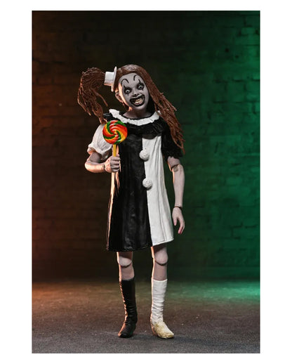 Terrifier 2 Art The Clown & Little Pale Girl NECA Actionfigur 17,5 cm