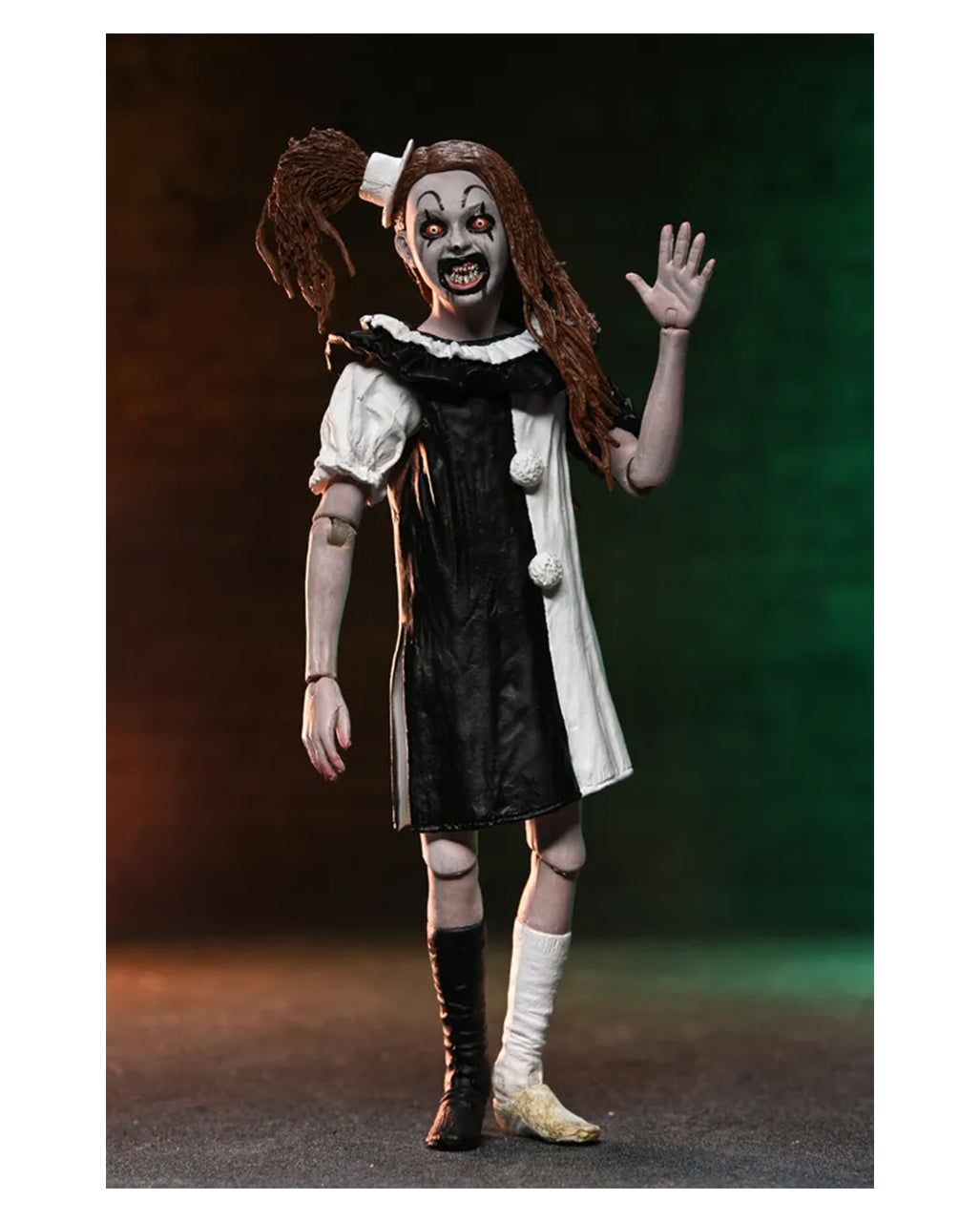 Terrifier 2 Art The Clown & Little Pale Girl NECA Actionfigur 17,5 cm