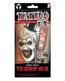 Terrifier 3 - Art The Clown Kettensäge Klebetattoo