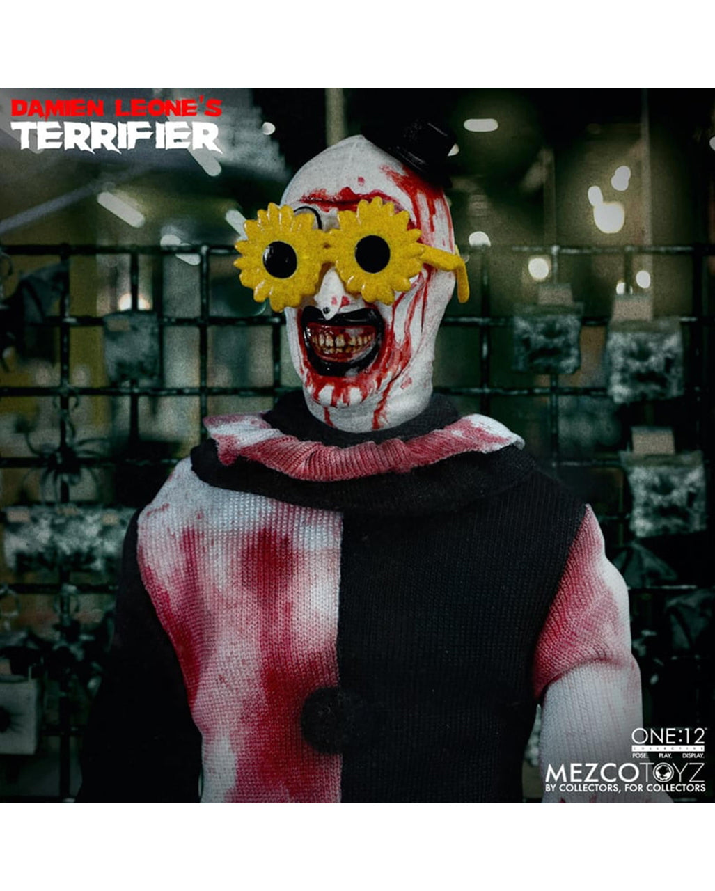 Terrifier One: 12 Collective Deluxe Art The Clown Figur 18cm
