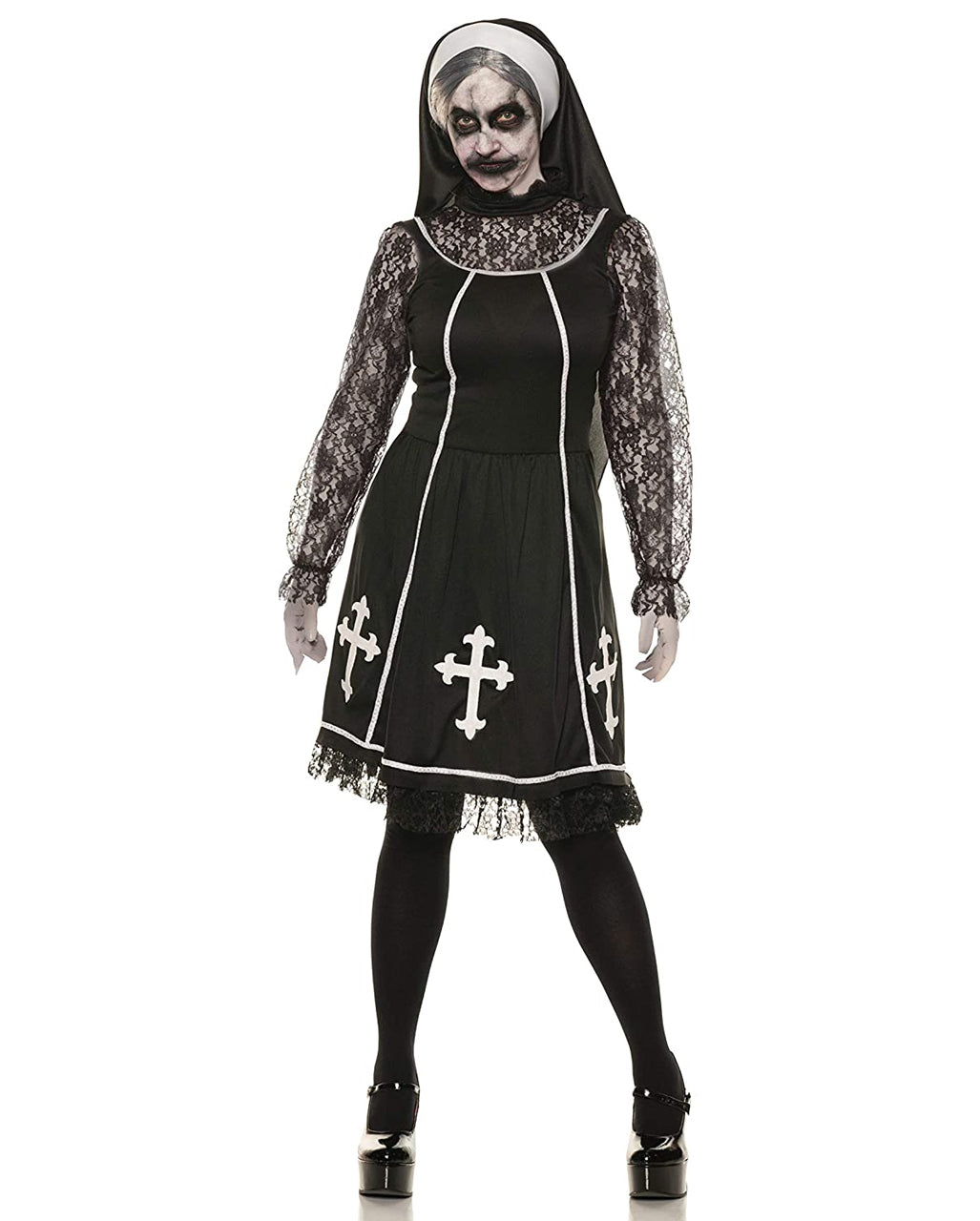 Teuflische Ordensschwester Mary Damen Kostüm