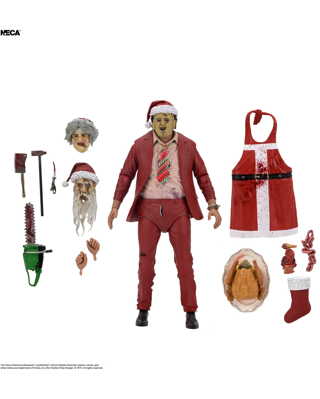 Texas Chainsaw Massaker Santa Leatherface UAF Figur 18cm