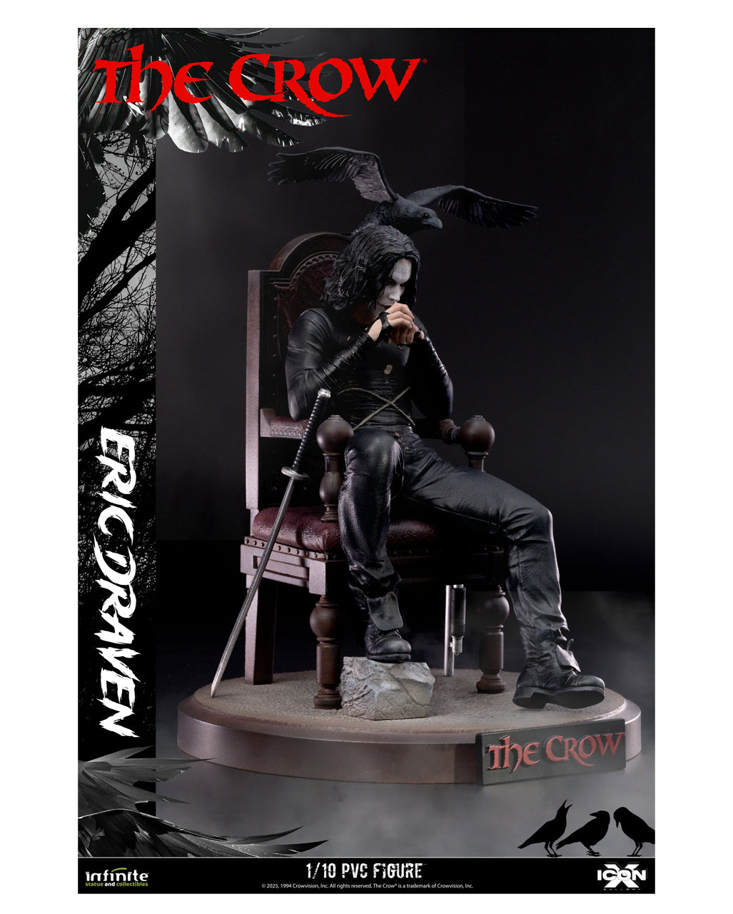 The Crow Eric Draven Icon Figur 20cm