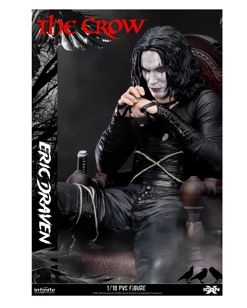 The Crow Eric Draven Icon Figur 20cm
