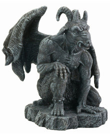 Gargoyle Figur mit Ziegenkopf