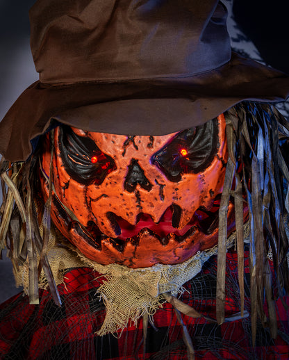 The Hollow Harvester Animatronic mit Kürbisgesicht 198cm