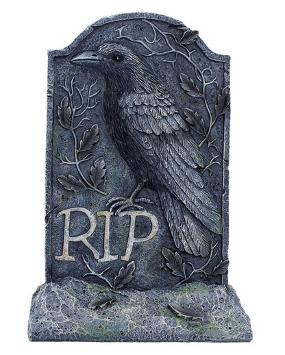 "The Last Perch" Raben Grabstein 25cm