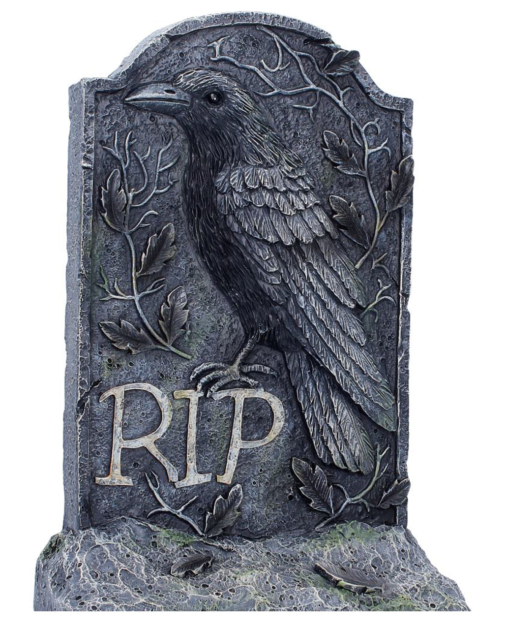 "The Last Perch" Raben Grabstein 25cm