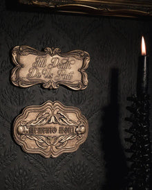 Till Death Do Us Part Sarg Plakette - Gold Edition 17x13cm