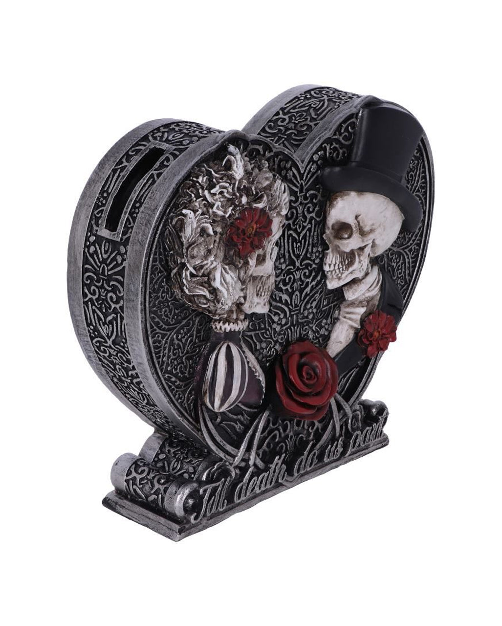 Gothic Skelett Liebespaar Spardose 17,1cm