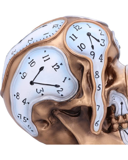 Die Zeit vergeht Uhren Schädel 17,5cm