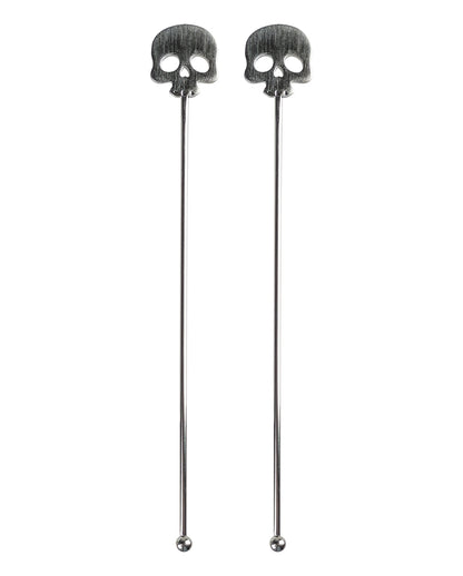 Totenkopf Cocktail Rührstab 2er Set