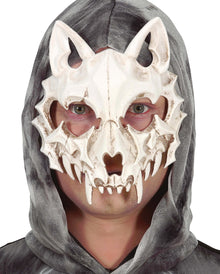 Katzen Totenschädel Halbmaske