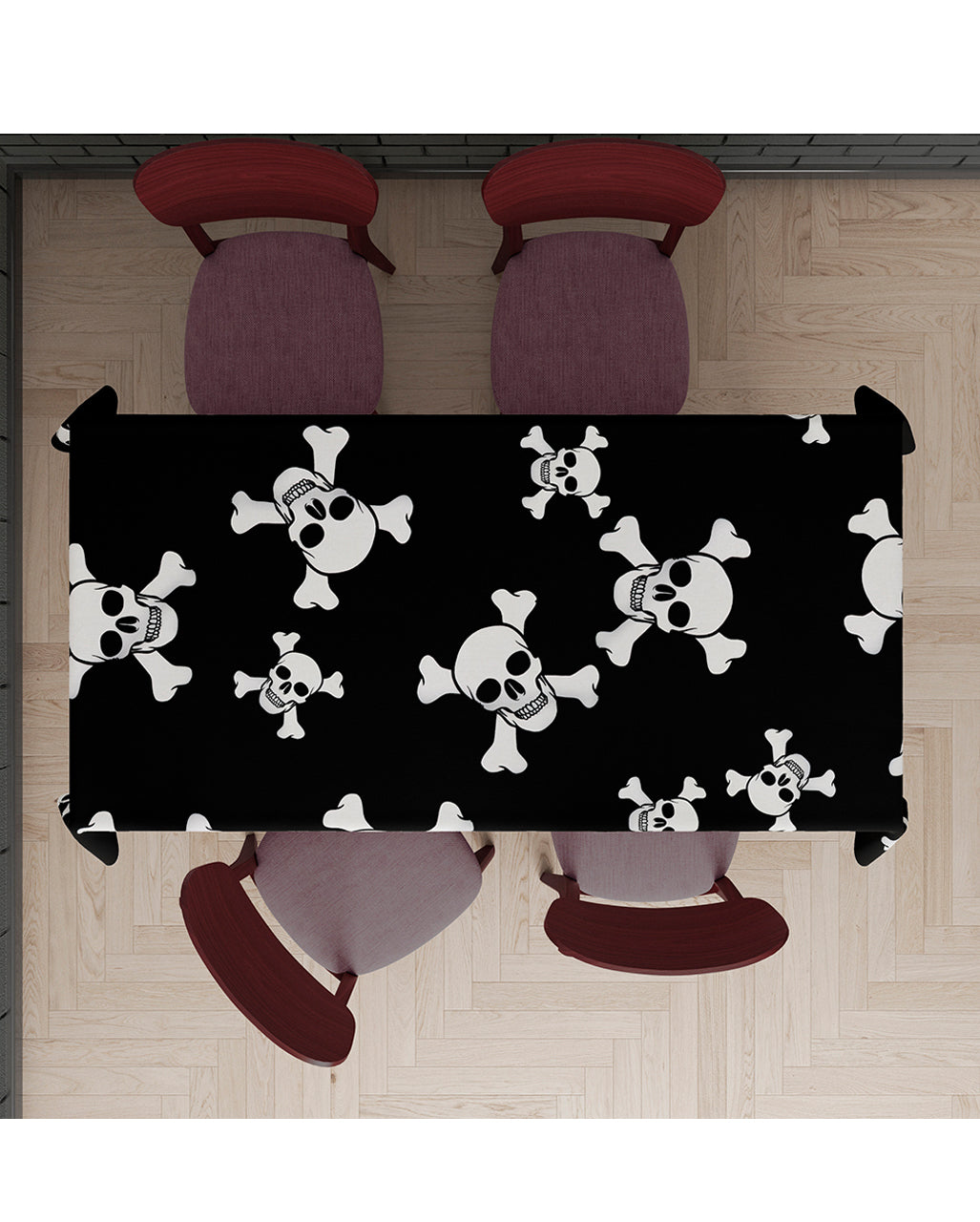 Skull Halloween Table Cloth