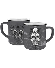Totenschädel Motte Mystic Tasse