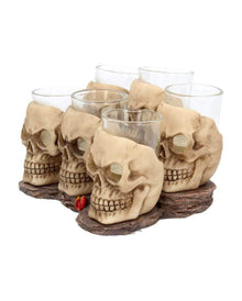 Totenschädel Schnapsglas Set 6 St.