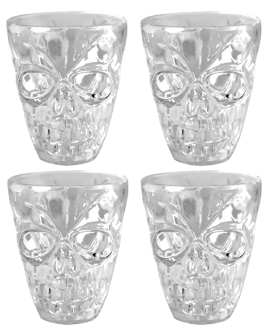Skull Shotglas 4 Pieces