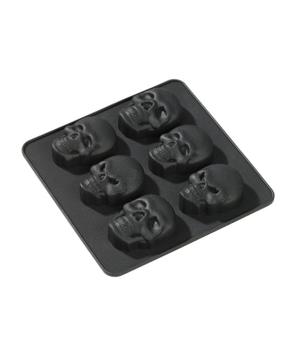 Totenschädel Eiswürfelform aus Silikon 2er Set