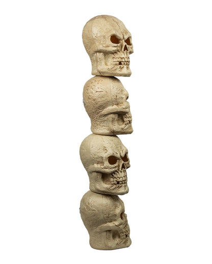 Totenschädel Turm mit 4 Skulls & Licht 120cm
