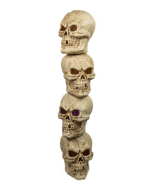 Skull Tower With 4 Skulls & Light 120cm
