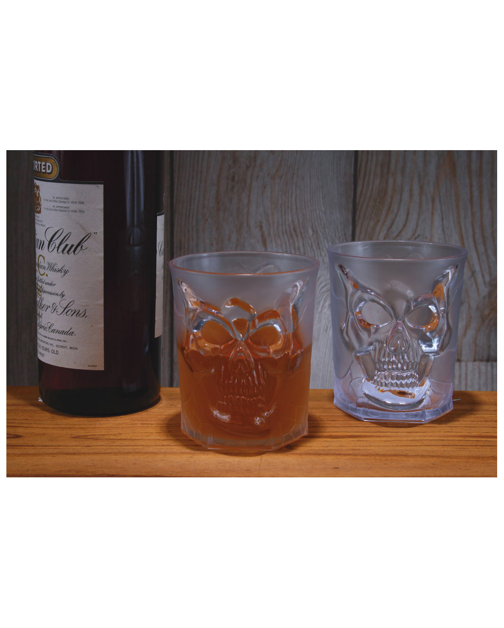 Totenschädel Whisky Glas