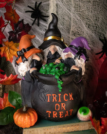 3 Hexen am Trick or Treat Hexenkessel 25cm