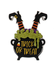 Hexenkessel Aufsteller Trick or Treat 12cm