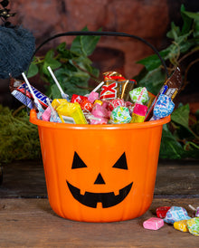 Trick or Treat Kürbis Eimer 19x14cm