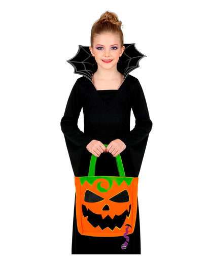 Trick or Treat Halloween Kürbis Sammeltasche