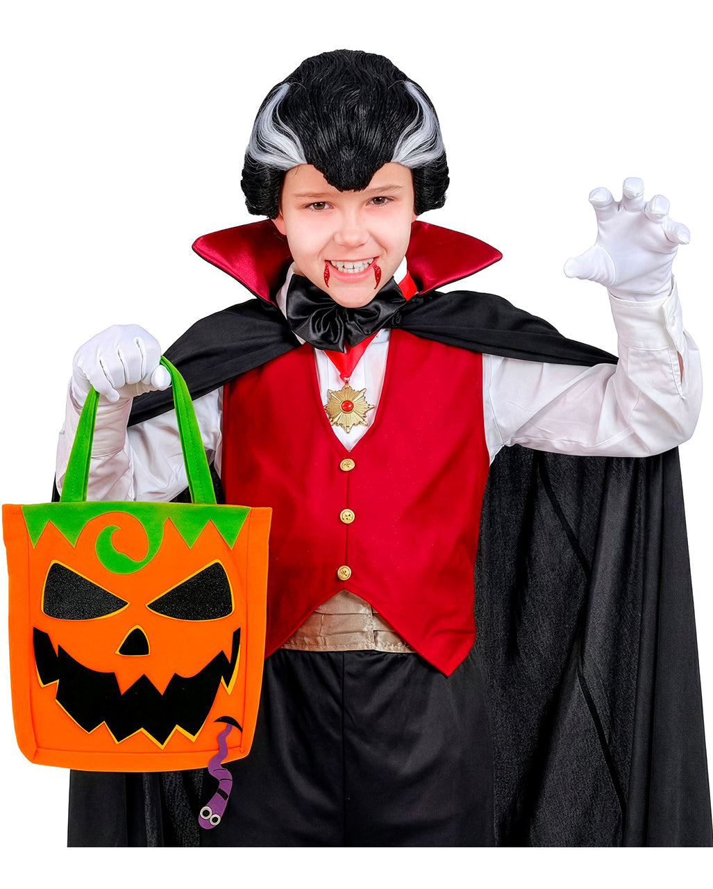 Trick or Treat Halloween Kürbis Sammeltasche