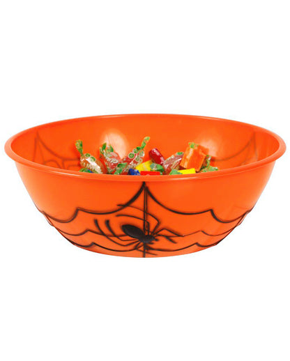 Orange Trick Or Treat Spider Bowl