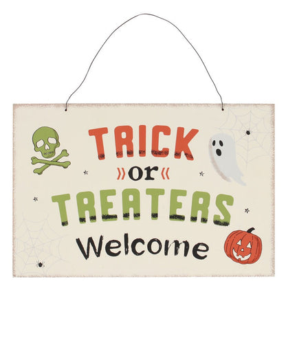 Trick or Treaters Willkommen Schild 20x30cm