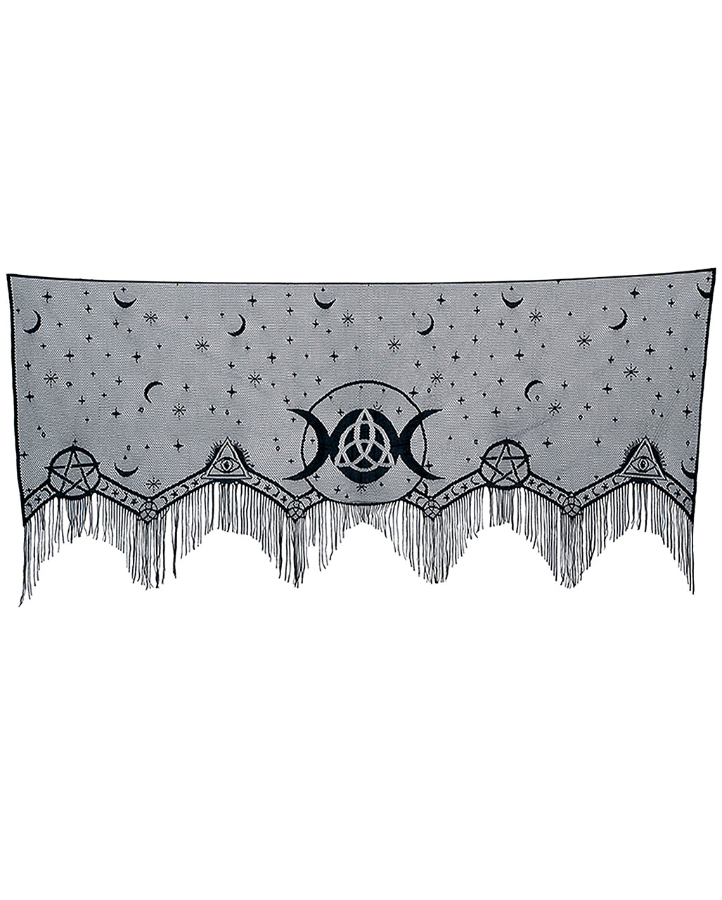 Gothic Schal Triple Moon für Kaminsims & Fensterbrett