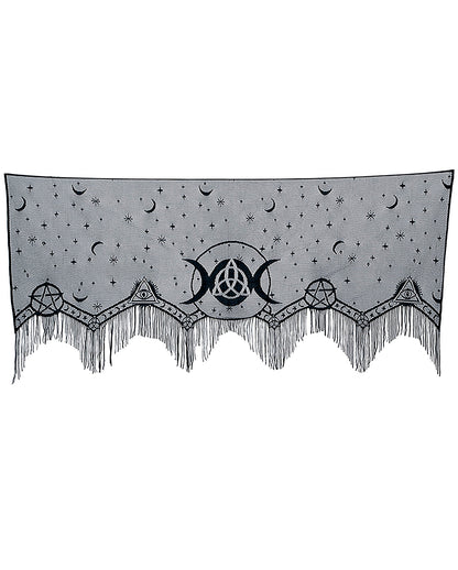 Gothic Schal Triple Moon für Kaminsims & Fensterbrett