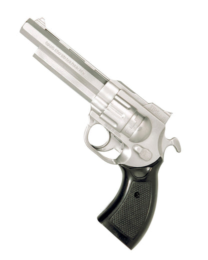 Silberfarbener Trommelrevolver